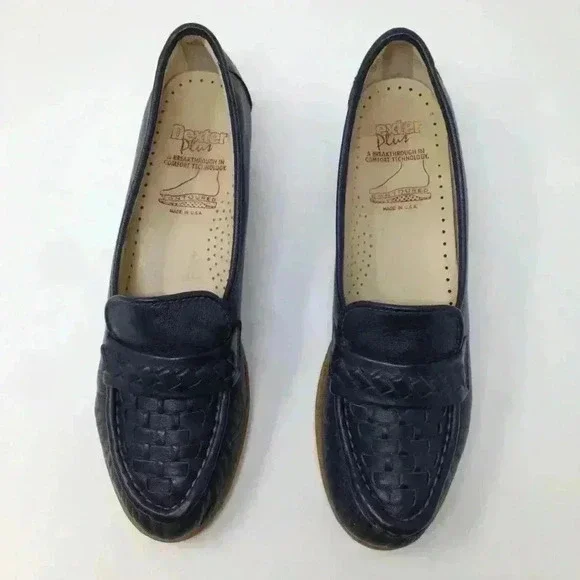 Dexter Plus Women 7.5 Blue Contoured Comfort Shoes - Picture 1 of 8